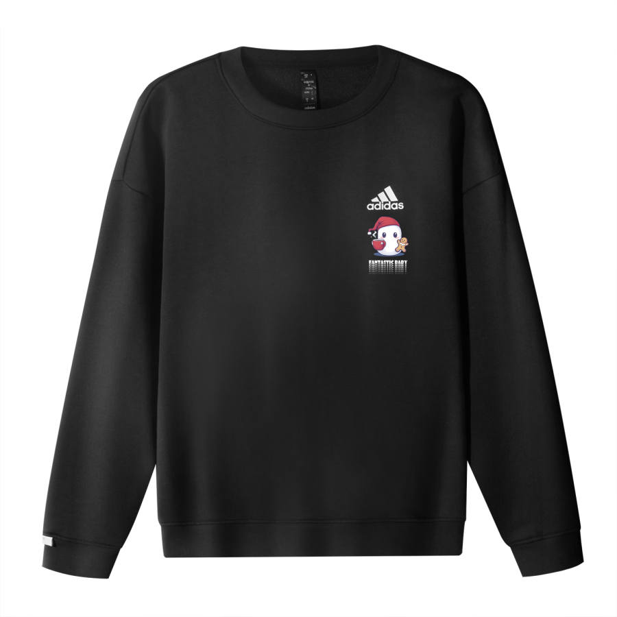 Adidas Adidas Sweatshirts Unisex Black Crew Neck Moderate Regular