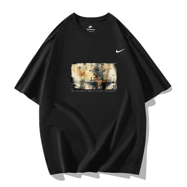 Nike Nike Drop Shoulder Sleeve T-Shirt Men's Black
