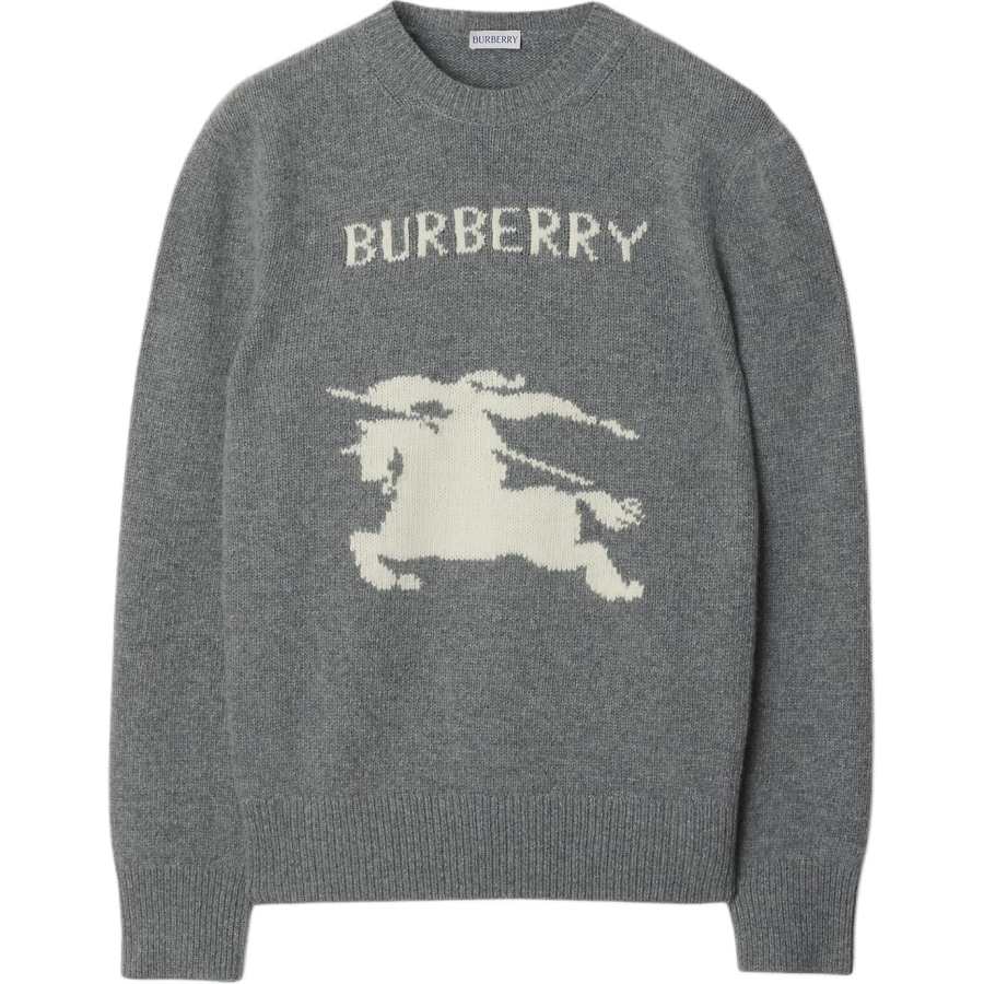 Burberry Ekd Intarsia-Knit Crewneck Jumper