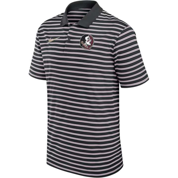 Nike Nike Florida State Seminoles Primetime Victory Striped Men's Nike Dri FIT College Polo