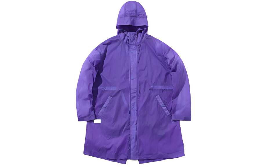 Li-Ning Li Ning Sports Fashion Collection Trench Coats Men's Purple Hooded Moderate Other