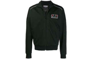 VERSUS Jackets Men's Black Lapel Moderate Pilot