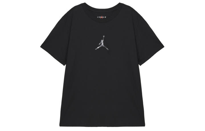 Jordan Jordan T Shirts Men's Black Crew Neck Moderate