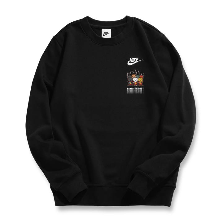 Nike Nike Sweatshirts Unisex Black Crew Neck Moderate Regular