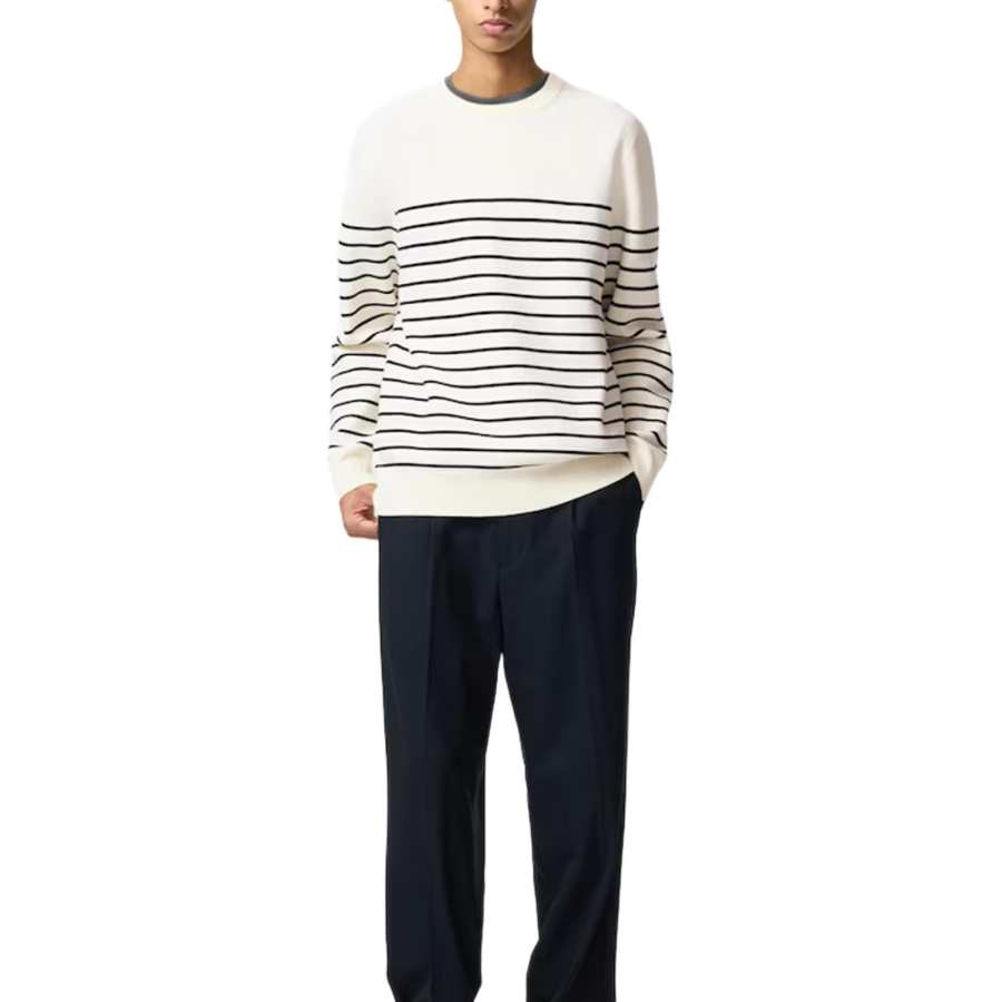 UNIQLO Sweaters Unisex Ivory Crew Neck Moderate