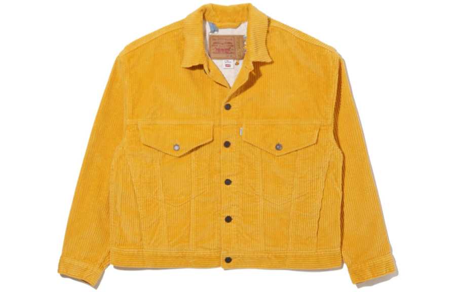 Levis Levis X THE SIMPSONS Jackets Men's Yellow Crew Neck Moderate Other