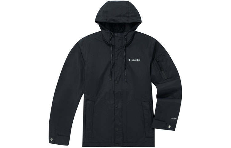 Columbia Jackets Men's Black Hooded Moderate Other