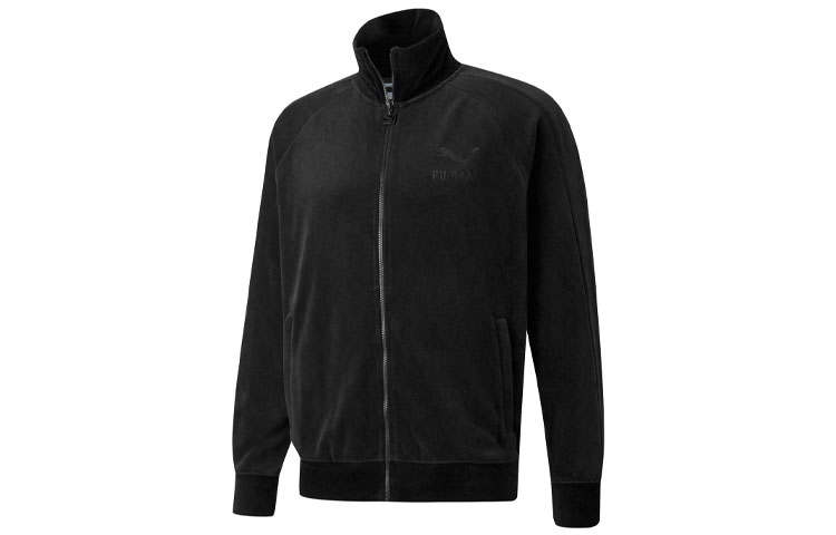 PUMA PUMA Jackets Men's Black Stand Collar Moderate Other