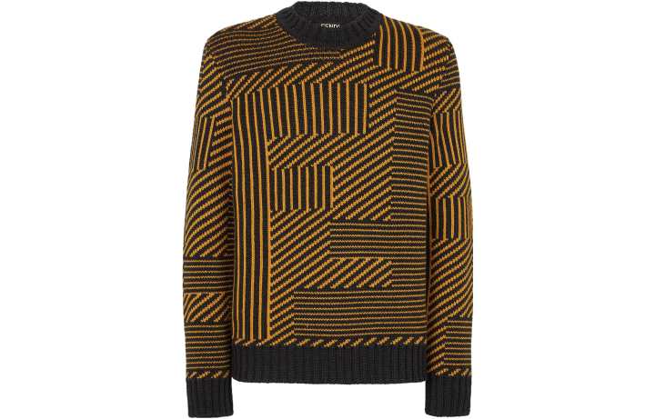 FENDI FENDI Sweaters Men's Multicolor Crew Neck Moderate Other