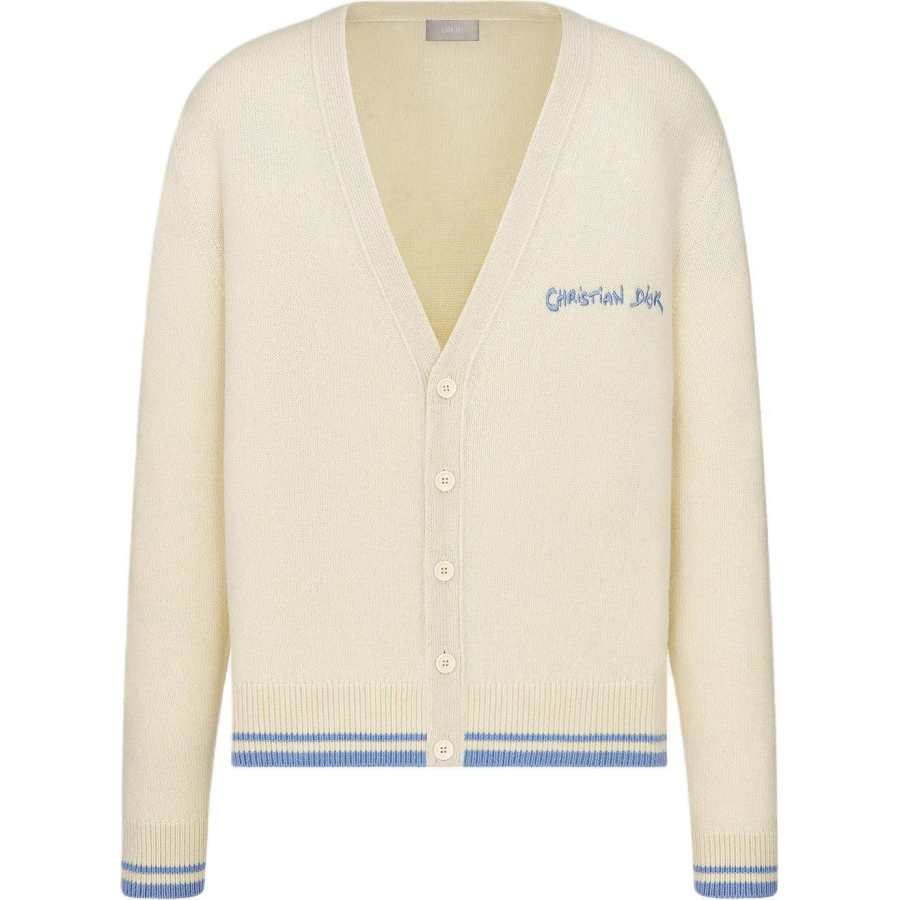 DIOR DIOR Logo Embroidered Button Up Cardigan