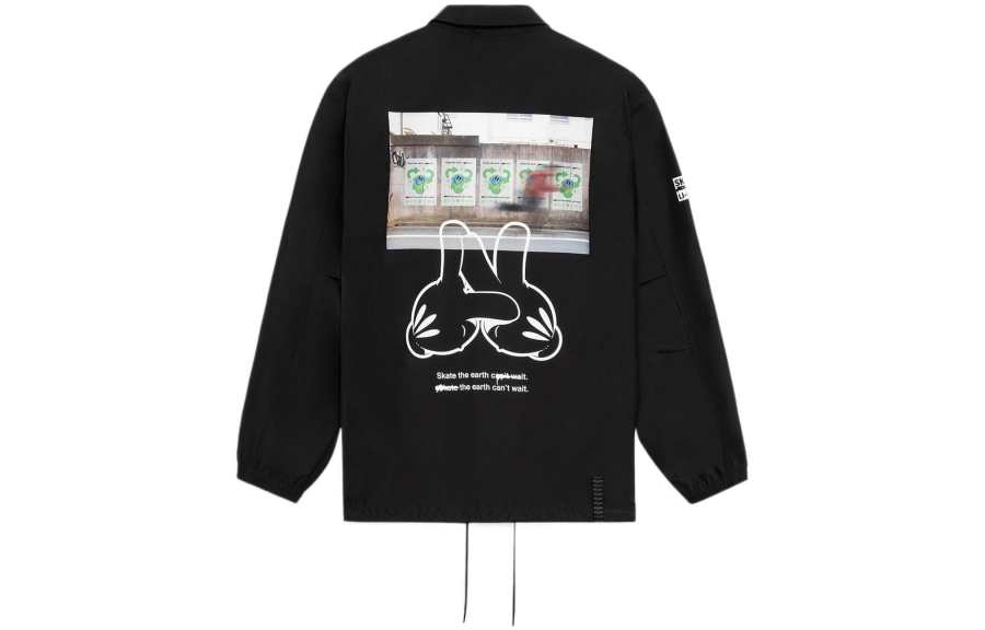 Li-Ning Li Ning Skateboard Jackets Men's Black Lapel Moderate Other