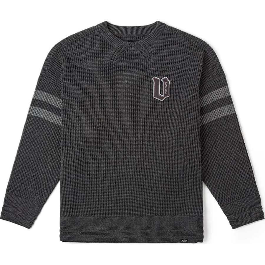 Vans FW24 Knitwear Unisex Gray Black