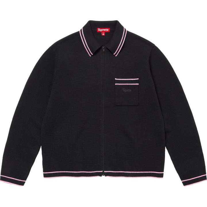 Supreme Supreme Zip Up Polo Sweater