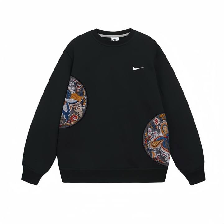 Nike Nike Sweatshirts Unisex Black Crew Neck Thickened Regular