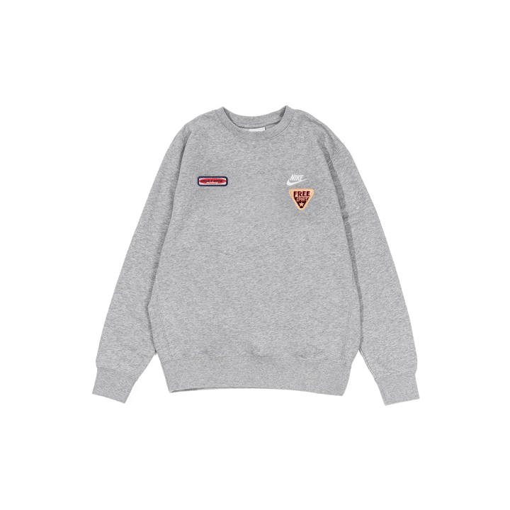 Nike Nike Sweatshirts Men's Gray Crew Neck Moderate Regular