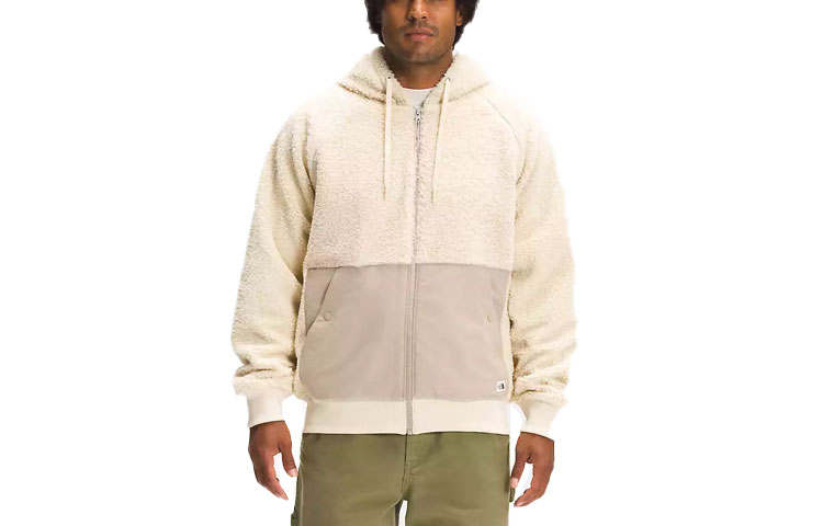 THE NORTH FACE Jackets Men's Beige Hooded Thickened Other