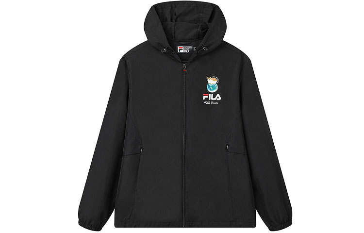 FILA Jackets Men's Jet Black Hooded Moderate Other