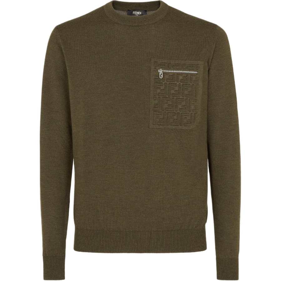 FENDI Long Sleeved Crewneck Jumper
