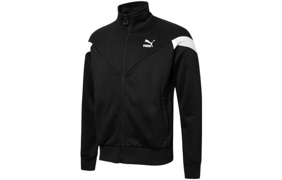 PUMA PUMA Jackets Unisex Black Stand Collar Moderate Soft Shell