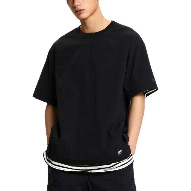 New Balance New Balance Drop Shoulder Sleeve T Shirt Men's Black