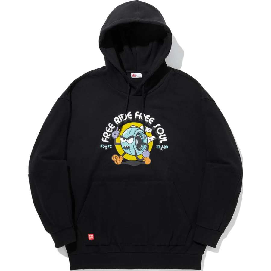 Li-Ning Li Ning Sweatshirts Unisex Black Hooded Moderate Regular