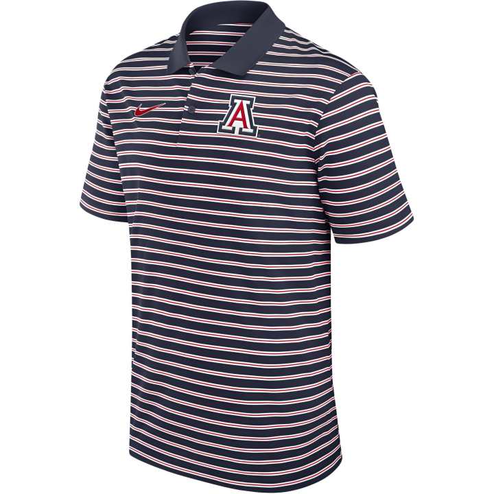 Nike Nike Arizona Wildcats Primetime Victory Striped Men's Nike Dri FIT College Polo