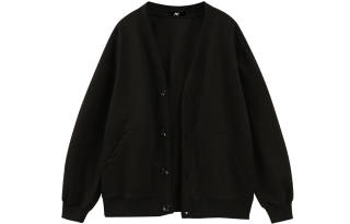 K411 Knitwear Unisex V Neck Moderate Cardigan