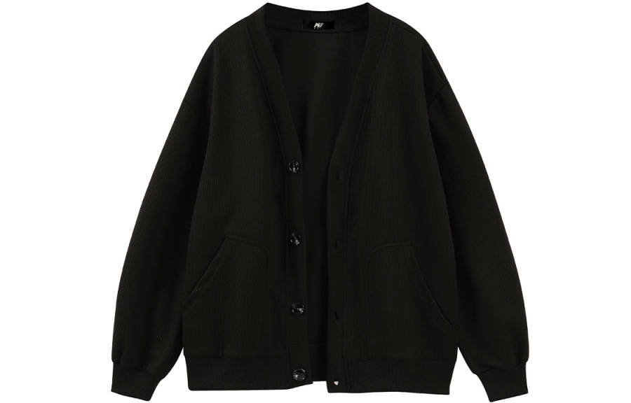 K411 Knitwear Unisex V Neck Moderate Cardigan