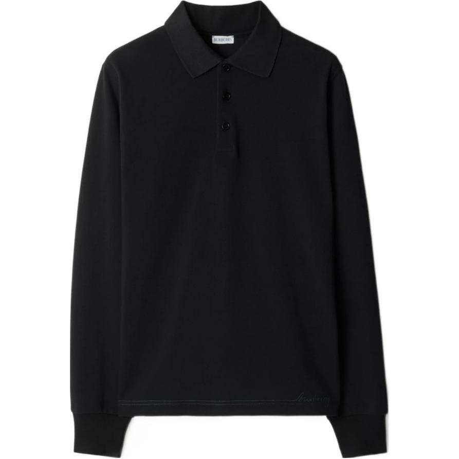 Burberry long-sleeve cotton polo shirt