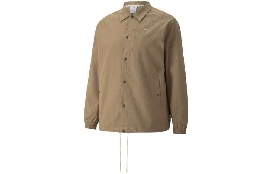 PUMA PUMA Jackets Unisex Khaki Lapel Moderate Other