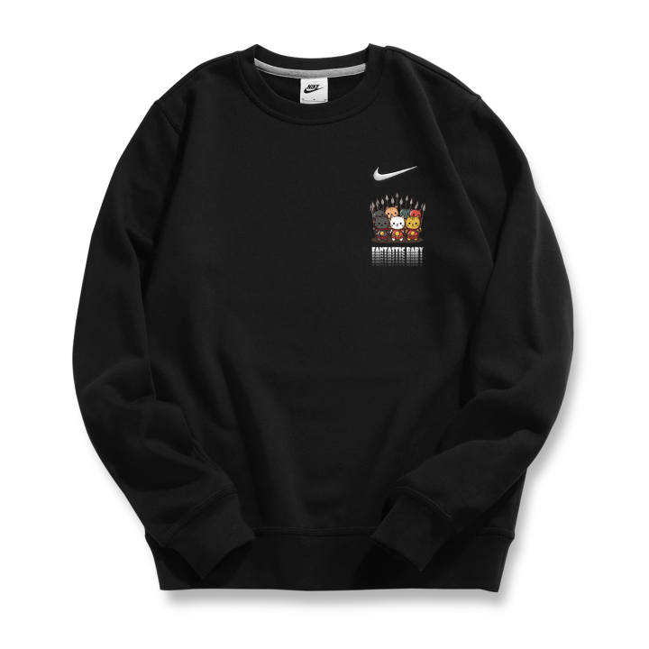 Nike Nike Sweatshirts Unisex Black Crew Neck Moderate Regular