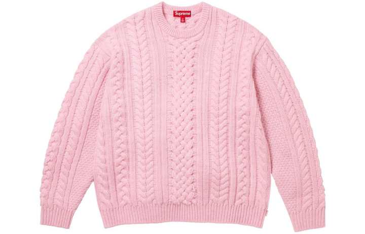 Supreme Supreme Appliqué Cable Knit Sweater