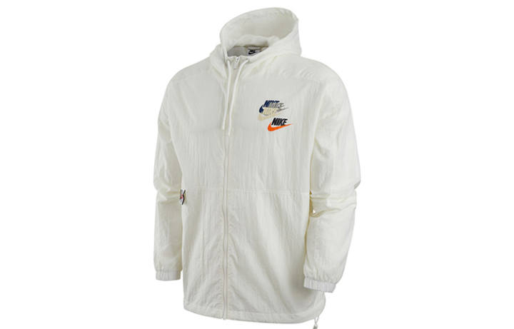 Nike Nike Jackets Men's White Hooded Non Detachable Moderate