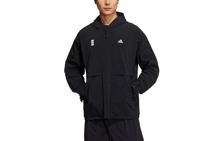 Adidas Adidas Jackets Men's Black Hooded Moderate Other