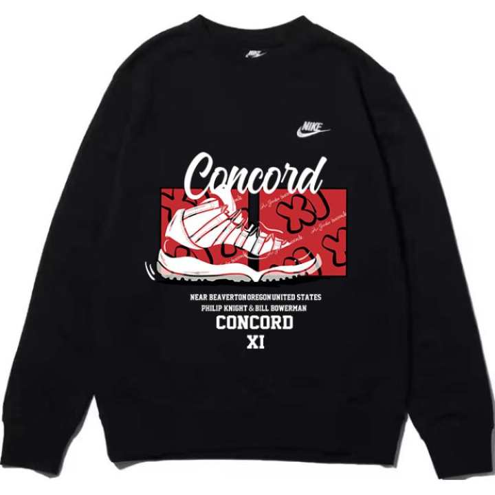 Nike Nike Sweatshirts Unisex Black Crew Neck Moderate Regular