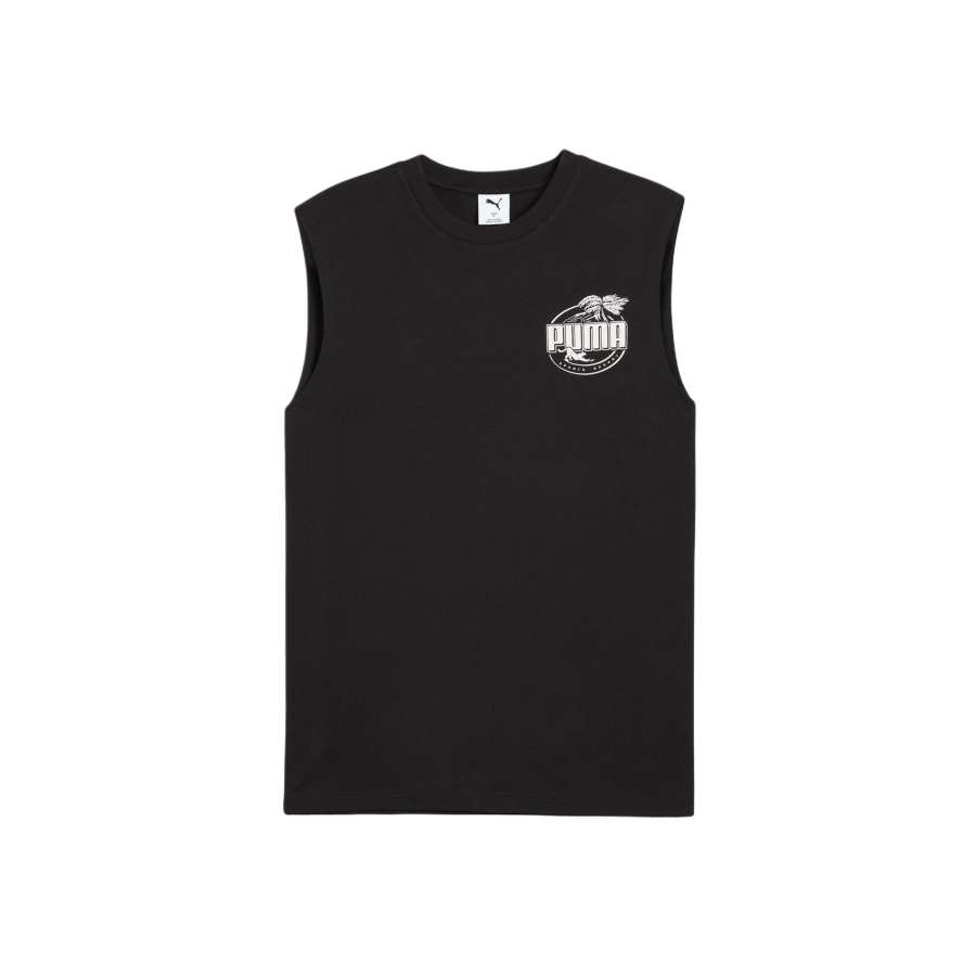 PUMA Palm ResortRELAXED Tank Top Men's Black 01