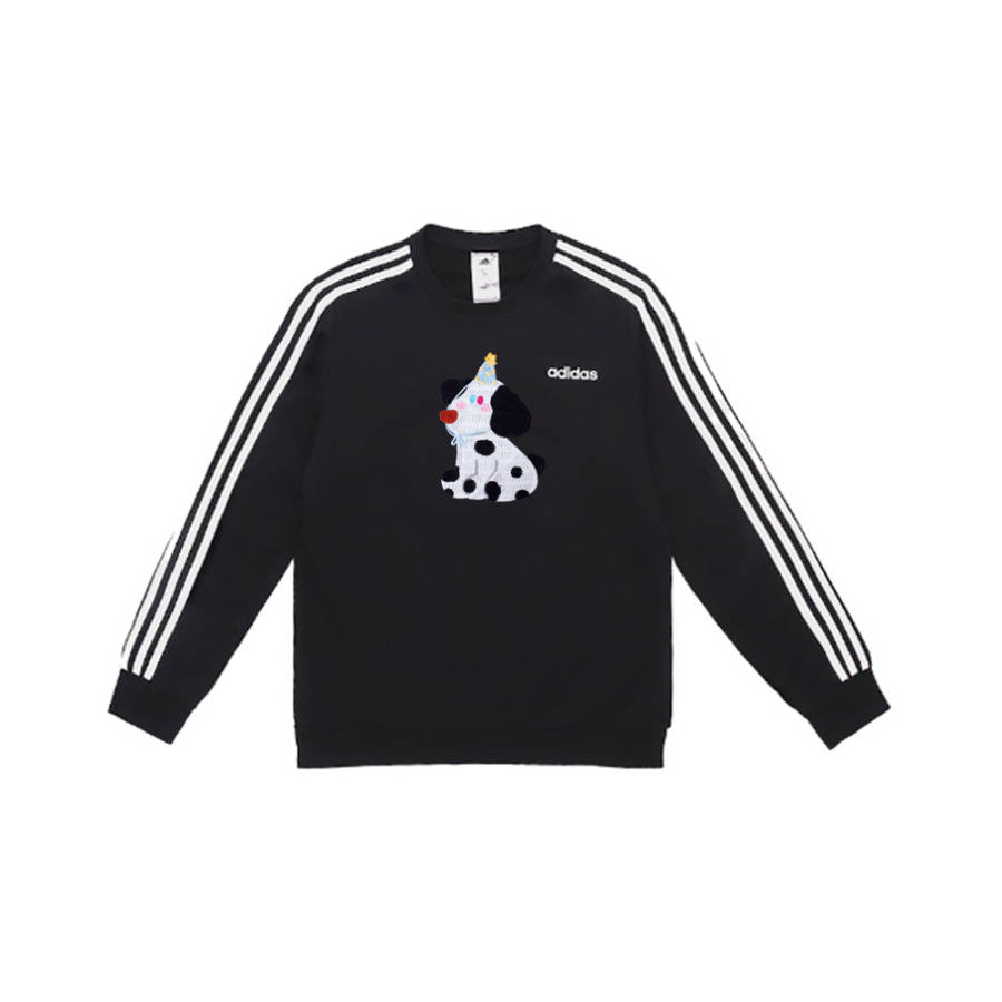 Adidas Adidas Sweatshirts Unisex Black Crew Neck Moderate