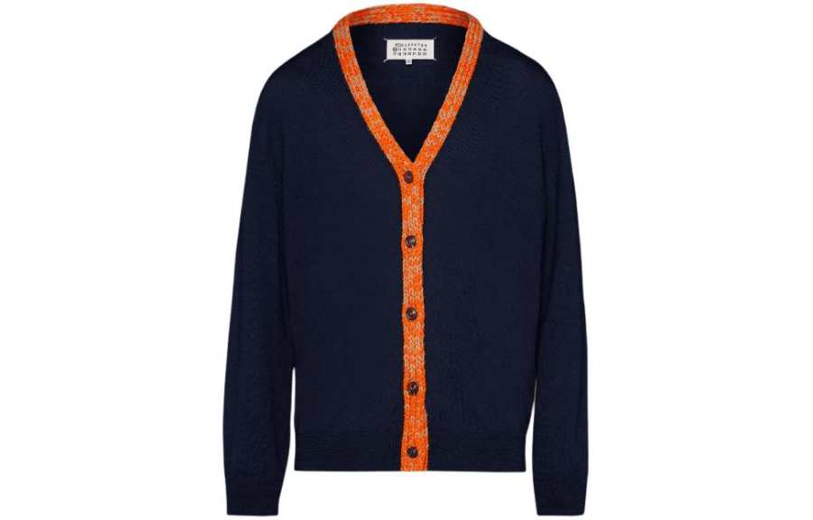 Maison Margiela Chuncky Detailed Knitted Cardigan