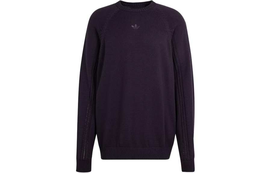 Adidas Originals KNITTED Premium Knitted Sweatshirt Knitwear Men's Black Gray