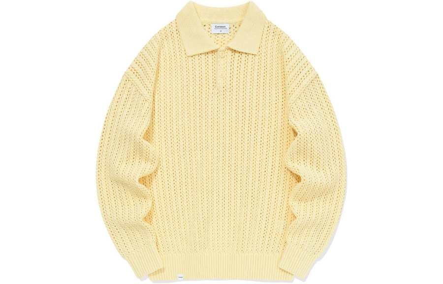 COVERNAT SS24 Knitwear Men's Light Yellow