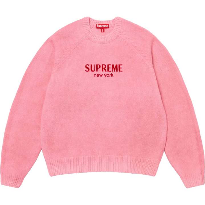 Supreme Supreme Flocked Logo Sweater