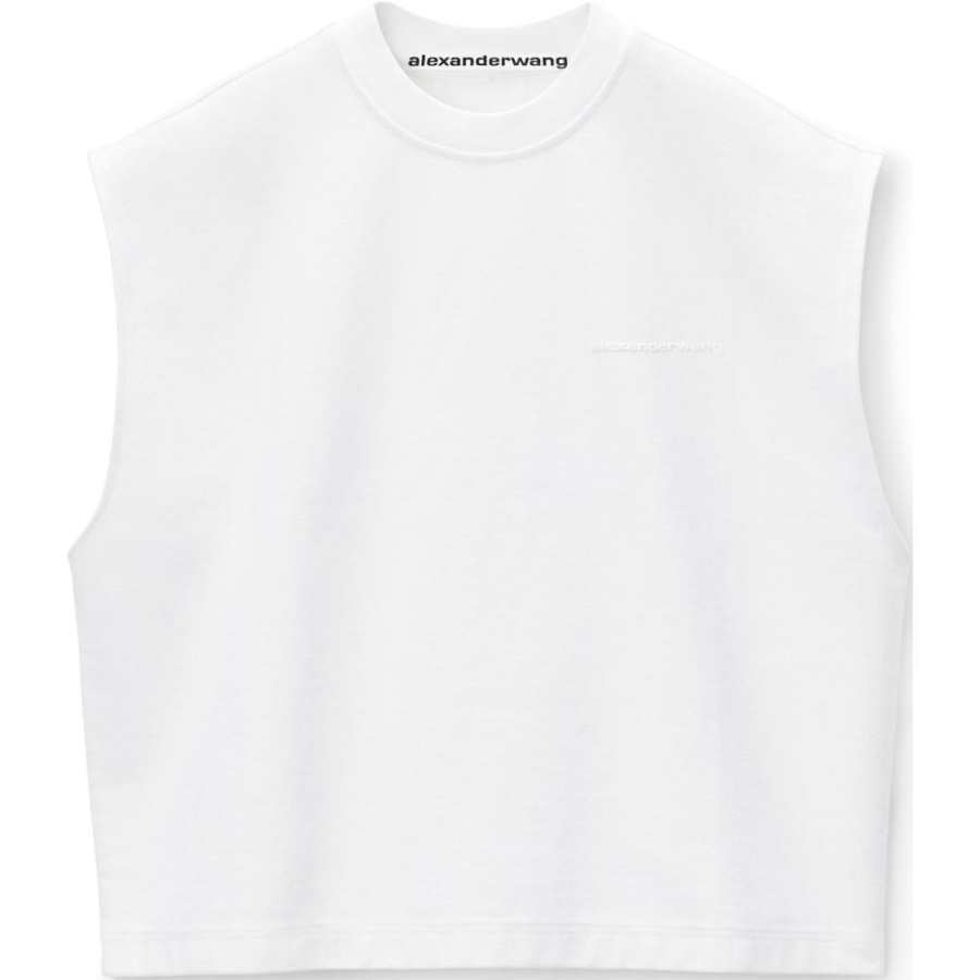 Alexander Wang Alexander Wang Logo embossed Cotton Tank Top