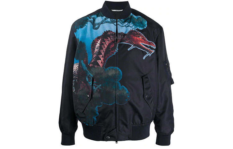 Valentino Valentino Dragon Printed Jacket