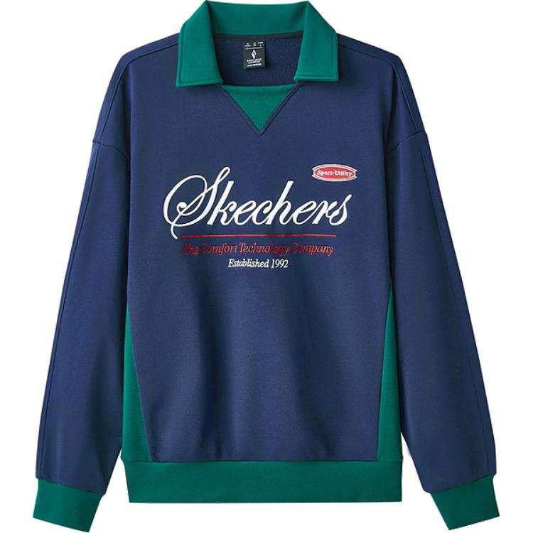Skechers Sportlife Sweatshirt Unisex Navy Blue