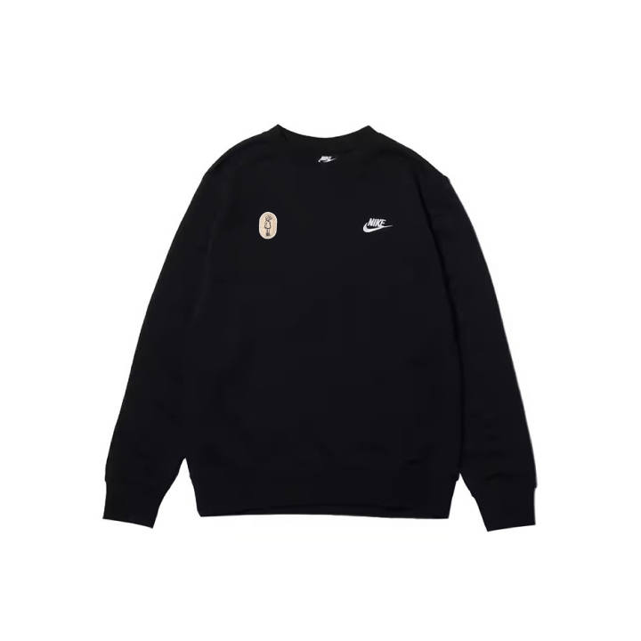 Nike Nike Sweatshirts Men's Black Crew Neck Moderate Regular
