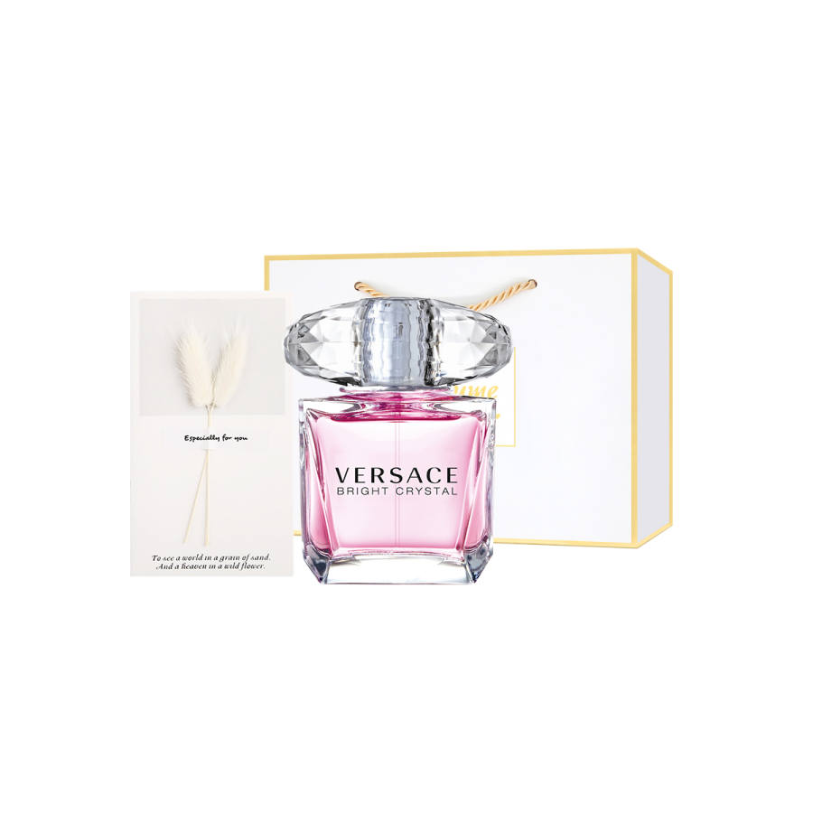 VERSACE Crystal Diamond Women's Eau De Toilette Pink Diamond Gift Box Set Eau De Toilette