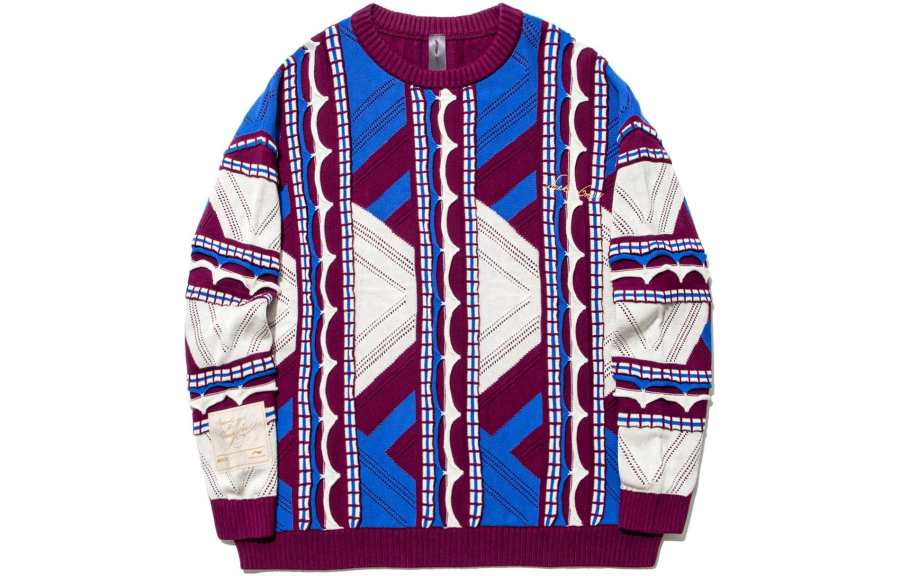 Li-Ning Li Ning Knitwear Men's Medicine Water Amethyst Blue Ecru