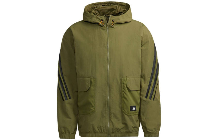 Adidas Adidas M Fi Wv Bst Fz Jacket Men's Army Green