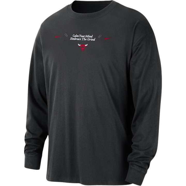 Nike Nike Chicago Bulls Courtside Men's Nike Nba Max90 Long-Sleeve T-Shirt