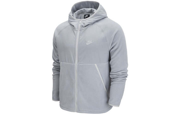 Nike Nike Jackets Men's Light Gray Hooded Thickened Other